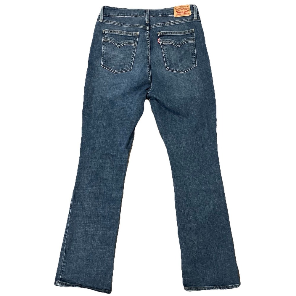 Levi's 725 High Rise Bootcut Blue Jeans Women's Size 31 Medium Wash Denim Faded